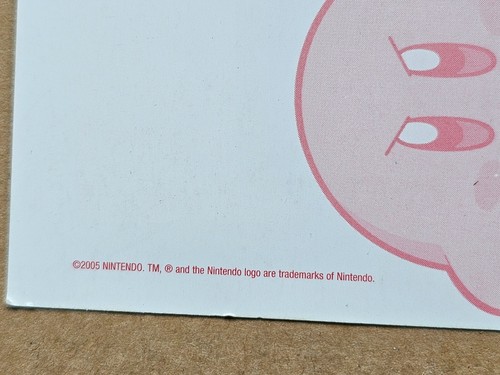 Kirby Card Patch Epic Yarn Game PROMO Nintendo HAL Postcard Karte 2005 2006 RAR - Bild 6 von 6