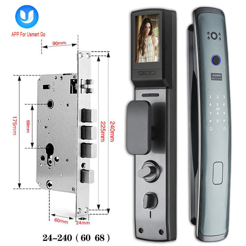 Smart Door Lock USmart GO APP Biometrical Electronic Camera Remotely Fingerprint - Photo 7 sur 8