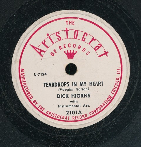 78tk-hillbilly-ARISTOCRAT 2101-Dick Hiorns-(Teardrops in my heart/They're burnin