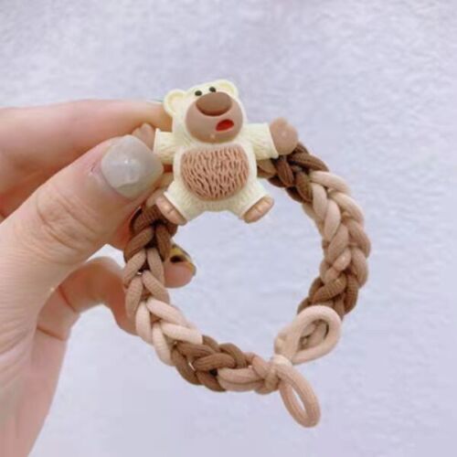 Armband mit Disney Lotso Bär Charm süß und einzigartig DIY Style aus Haargummis - Bild 2 von 5