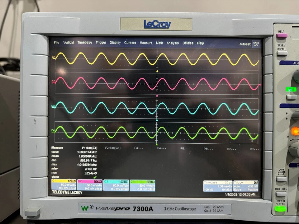 LeCroy WavePro 7300A Oscilloscope Opt DDM2 JLITE JTA2 XDEV XMATH, -XXL GPIB1 - Image 3 of 4