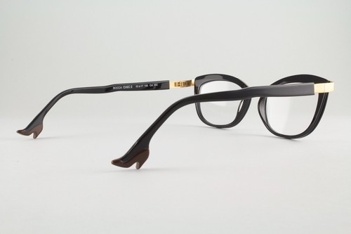 Rare Authentic Face a Face BOCCA CHIC 2 Col 902 53mm Black Gold Glasses Italy - Picture 3 of 6