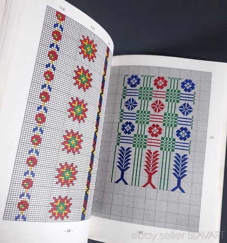 BOOK Hungarian Folk Embroidery Patterns European ethnic art charted cross-stitch - Picture 11 of 16