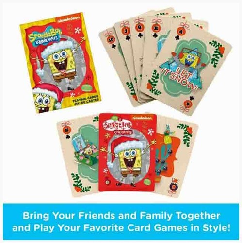NICKELODEON BOB ESPONJA PANTALONES CUADRADOS - NAVIDAD Tarjetas de juego con licencia Acuario - Imagen 2 de 4