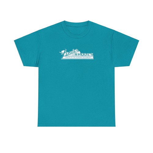 Fender Rhodes Electric Keyboard Badge T-Shirt - Synth Piano 70s Retro Vintage - Picture 37 of 51
