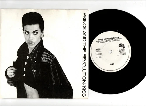 PRINCE - KISS / OR.  UK 1986 ORIG 7" & "STIFF" PIC/SLEEVE.  EX/EX