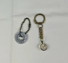 VTG 2 Keychain Plastic Seed Pocket Screw Driver Frick Gallagher Craft Decor