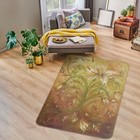 3D Lily Pattern ZHUA2497 Game Non Slip Rug Mat Photo Carpet Zoe