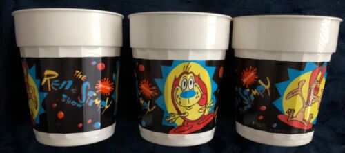 REN & STIMPY SHOW COLLECTIBLE CUPS SET OF 2 1992!