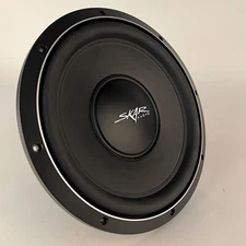USED SKAR AUDIO VS-12 D4 12" 1000W MAX DUAL 4 OHM SHALLOW MOUNT CAR SUBWOOFER