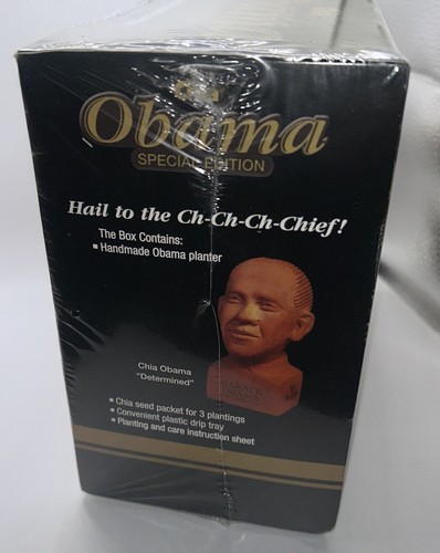 President Barack Obama Chia Pet Determined Special Edition New / Sealed 2009 - Picture 3 of 4
