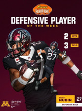 2023 SENIOR BOWL MINNESOTA TYLER NUBIN NEW YORK GAINTS PLAYER OF THE WEEK ROOKIE