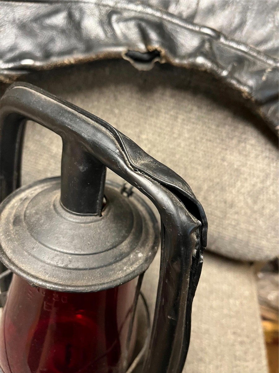 vtg Embury No.0 air pilot oil railroad lantern red no.20 vtg Embury No.0 air pilot oil railroad lantern red no.20