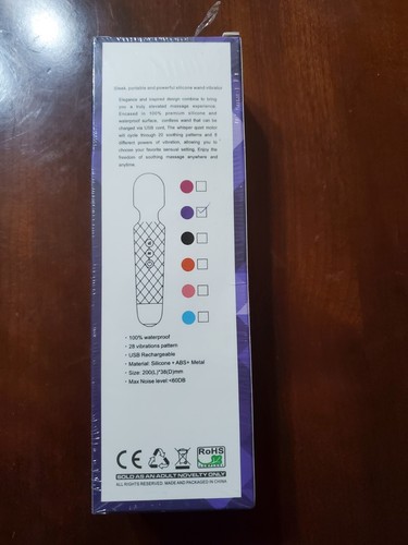 Electric Wand Mini Massager 8 Powerful Speeds and 20 modes USB Rechargeable - Picture 8 of 8