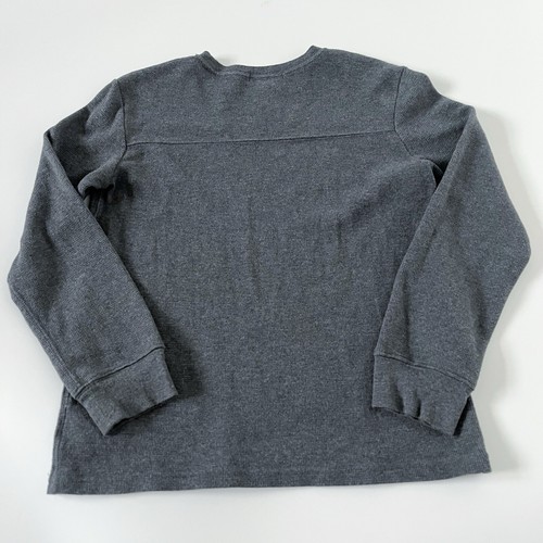 Boys Polo Ralph Lauren L 14-16 Gray Thermal Waffle Knit Shirt Long Sleeve Grey - Picture 10 of 13