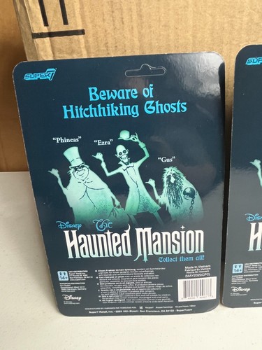 Super 7 ReAction Disney Haunted Mansion Hitchhiking Ghosts Phineas ,Gus, Ezra - Picture 11 of 13