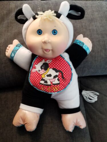Cabbage Patch Kids Babyland Cow Plush Doll Toy With Moo Sound Xavier Roberts VTG - Picture 2 of 12