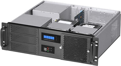3U (Fan LCD) (ATX/ITX) (3x5.25"+7xHDDs Bay) Rackmount Chassis(D:14.96" Case) NEW - Picture 2 of 12