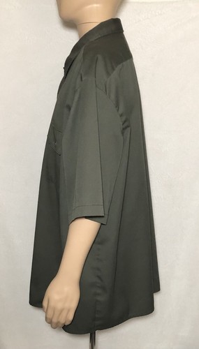 Dickies Icons Men's Shirt Button Up Short Sleeve Green Size 4XL - Picture 4 of 10