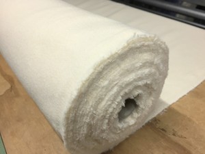 White Cotton Curtain Interlining Domette Fabric 260GSM 3MTR