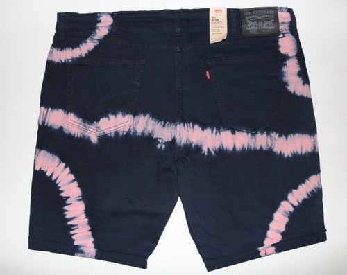 Levis 511 Slim Shorts Mens Size 42 Blue, Pink Tie Dye Denim NWT - Picture 2 of 12