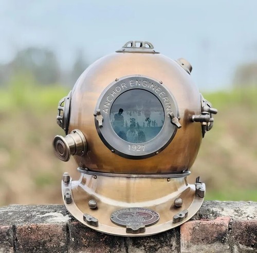 Anchor 1921 Engineering Tauchhelm | Deep Sea Scuba Diver Helm | Marine Nau - Bild 2 von 7