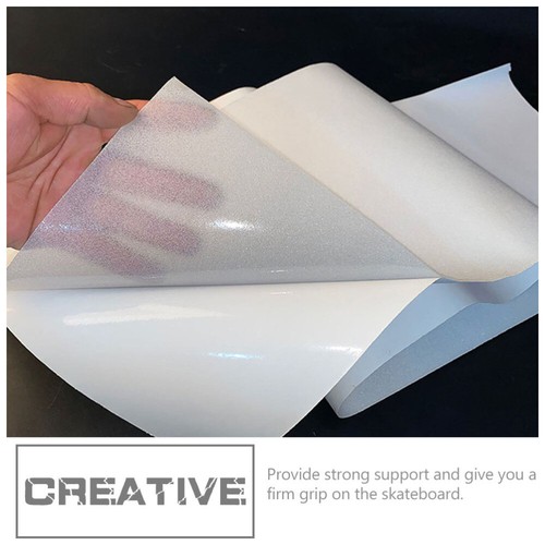 Forniture Impugnatura Skateboard Trasparente Grip-tape Tagliabile Decorazione Professionale - Foto 9 di 12