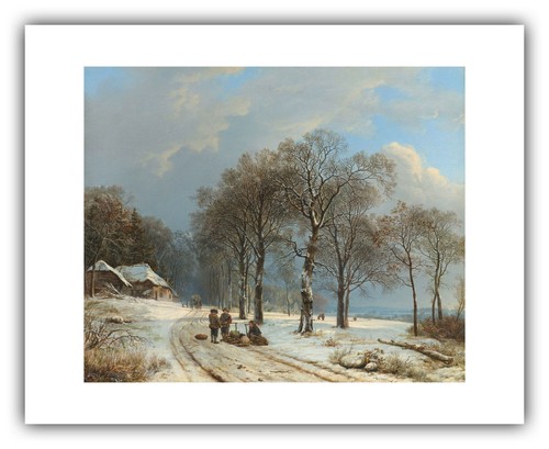 Barend Cornelis Koekkoek: "Winterlandschaft" (1835-1838) — Giclée Fine Art Print - Bild 7 von 7