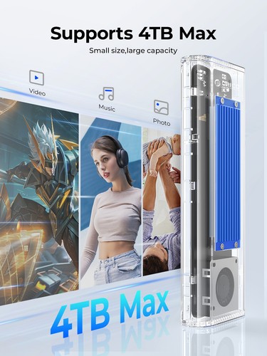 Boîtier SSD ORICO 40 Gbit/s USB4 M.2 NVMe avec ventilateur de refroidissement boîtier M2 NVMe - Photo 8/20