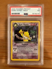 2000 Pokemon Team Rocket Dark Hypno 9/82 Holo PSA 7 NM