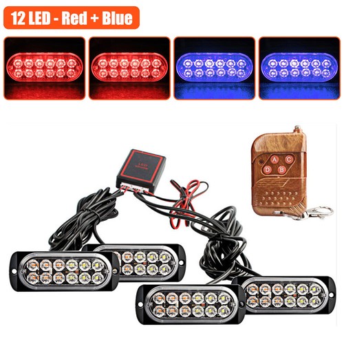 4Stk 12V LED Auto KFZ Frontblitzer Blitzlicht Warnleuchte LKW Strobe Licht DHL - Bild 15 von 19