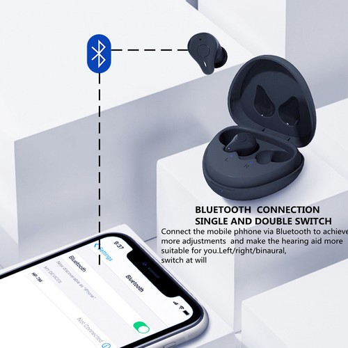 1 Pair Hearing Aids Invisible Sound Amplifier WDRC 16 Channels Digital Bluetooth - Picture 10 of 11
