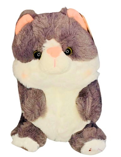 Embracing Cats Stuffed Animal Gray Simulation Cat Soft Toy Kawaii Cat Plush - Picture 8 of 8
