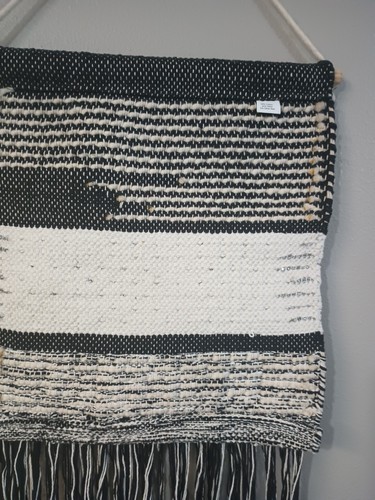 Gewebter Südwesten Wandteppich Faserkunst Wandbehang Boho Dekor Stammesdübel 26 x 15,5 Zoll - Bild 3 von 4