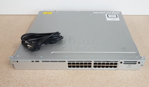 Cisco WS-C3850-24T-E • Commutateur Gigabit Ethernet • 1x PWR-C1-350WAC • Services IP