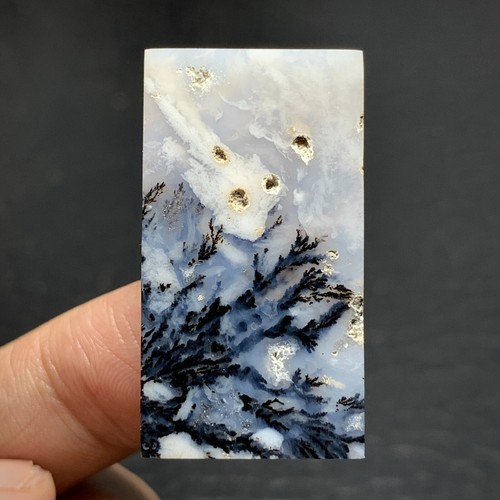 Dendritic Agate Cabochon 34x19x6mm High Quality 40.5 ct - Picture 6 of 7