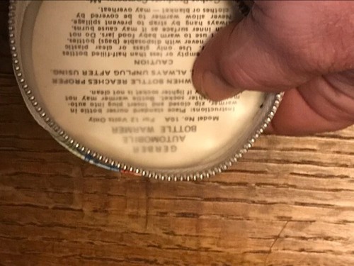 1960s GERBER AUTOMOBILE BOTTLE WARMER CAR MODEL 10A BERRY TWINS BABY FREMONT MI - Picture 4 of 14