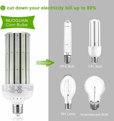 120W LED Corn Cob Light Bulb ED28 400W Metal Halide Replacement E39 UL ULc DLC - Picture 6 of 12