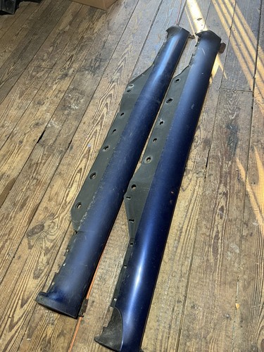2000-2002 Audi B5 S4 A4 Side Skirts Santorin Blue LZ5K 8D0853859GRU 8D0853860GRU - Picture 3 of 3