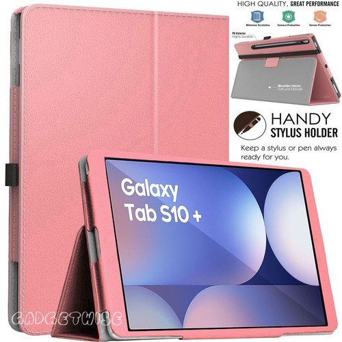 Funda de cuero con soporte abatible para Samsung Galaxy Tab S10 Plus 12,4" SM-X826B X820 2024 - Imagen 5 de 6