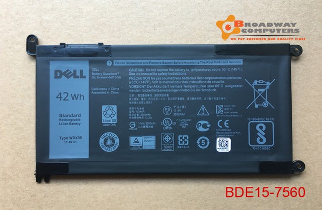 Genuine WDX0R Battery Dell Inspiron 13 5368 5378 5379 7368 7375 7378 15 5584 Genuine WDX0R Battery Dell Inspiron 13 5368 5378 5379 7368 7375 7378 15 5584