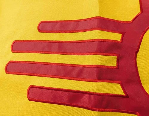 5X8 FT State of New Mexico HUGE Embroidered SEWN SYNTHETIC COTTON Flag Banner - Picture 9 of 11