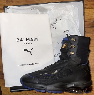 Size 5- PUMA Balmain x Cell Stella Mid Black W