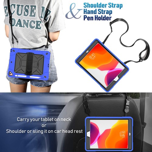 360 Rotatable Stand Shoulder Strap Shockproof Rugged Case For New iPad 10.2 Inch - Picture 77 of 79