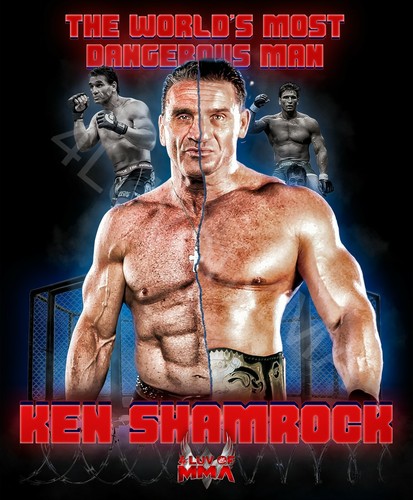 Poster Ken Shamrock 4LUVofMMA mondi uomo più pericoloso nuovo arte da parete MMA - Foto 4 di 5