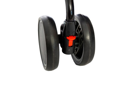 Passeggino pieghevole reclinabile passeggino e passeggino copertura antipioggia poggiapiedi grigio chiaro - Foto 7 di 14