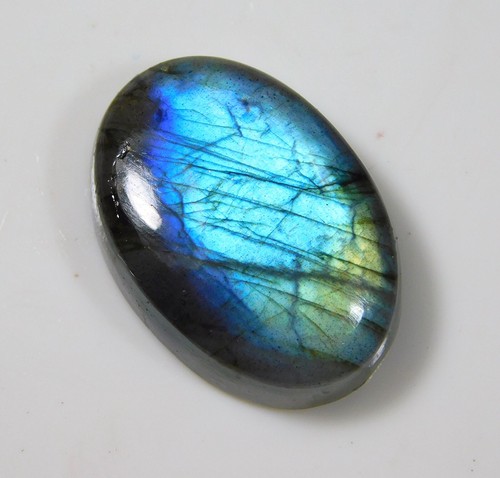 26 Kt Natürlicher Multi Lila Feuer Labradorit Oval Cabochon Edelstein DF = 373 - Bild 2 von 5