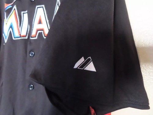 2 TWO Miami Marlins Jerseys XL MLB Baseball Jersey 1 Pullover and 1 Button-Down - Picture 4 of 11
