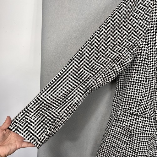 Lane Bryant Blazer Womens Size 24 Houndstooth Print One Button The Bryant Jacket - Picture 4 of 12