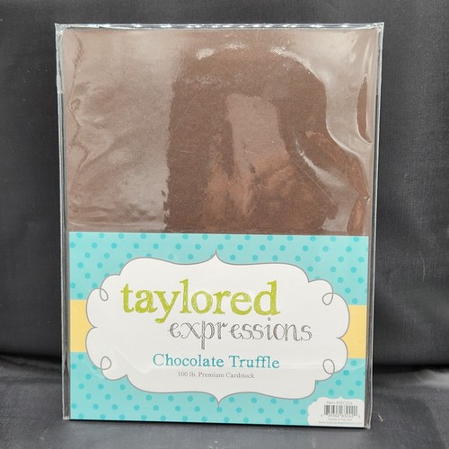 Taylored Expressions TE Chocolate Truffle Cardstock 15 Sheets New 8.5 X 11 Paper - Picture 9 of 9